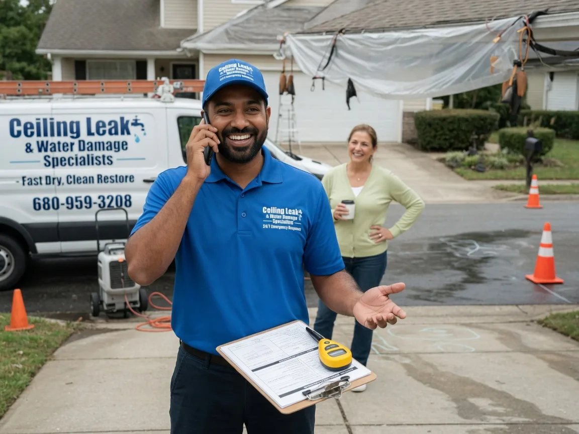 Ceiling Leak Cleanup Pedro, OH FAQs